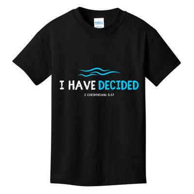Water Immersion Baptism Baptized Kids T-Shirt
