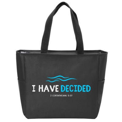 Water Immersion Baptism Baptized Zip Tote Bag