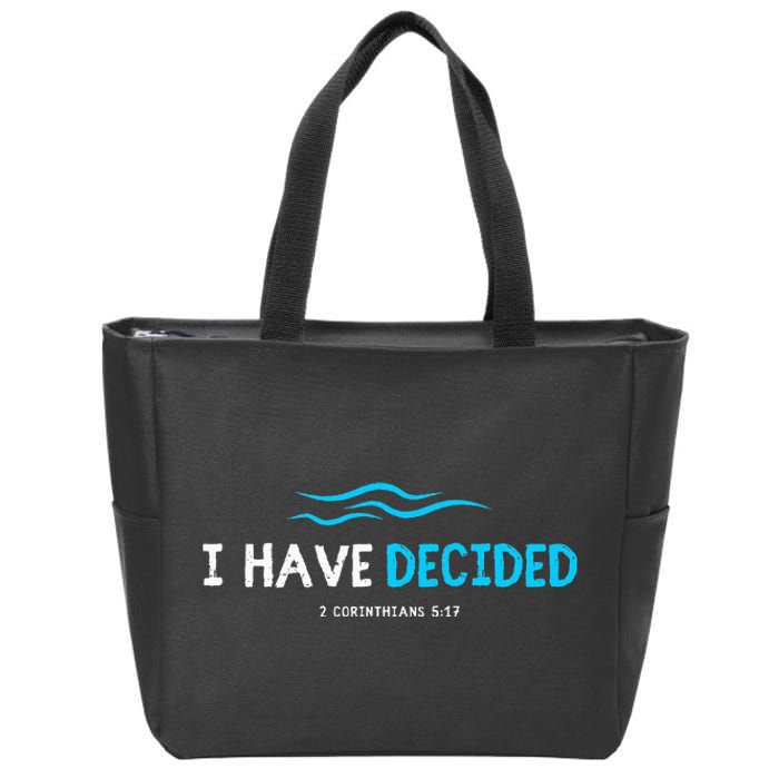 Water Immersion Baptism Baptized Zip Tote Bag