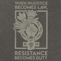 When Injustice Becomes Law Resistance Becomes Duty Cotton Canvas Backpack