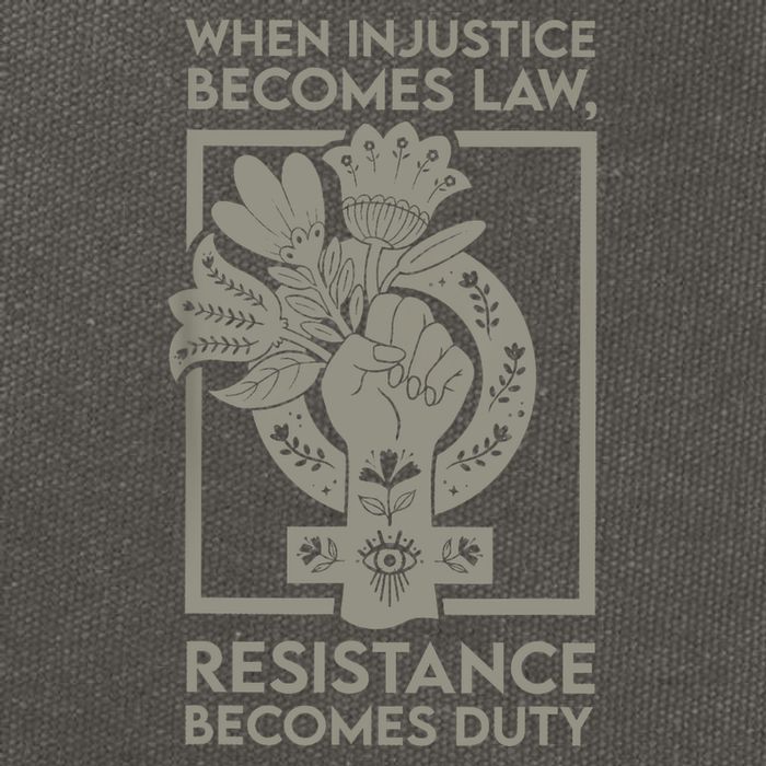 When Injustice Becomes Law Resistance Becomes Duty Cotton Canvas Backpack