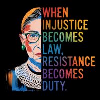 When Injustice Becomes Law Resistance Becomes Duty RBG Quote Mug