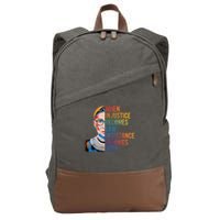When Injustice Becomes Law Resistance Becomes Duty RBG Quote Cotton Canvas Backpack