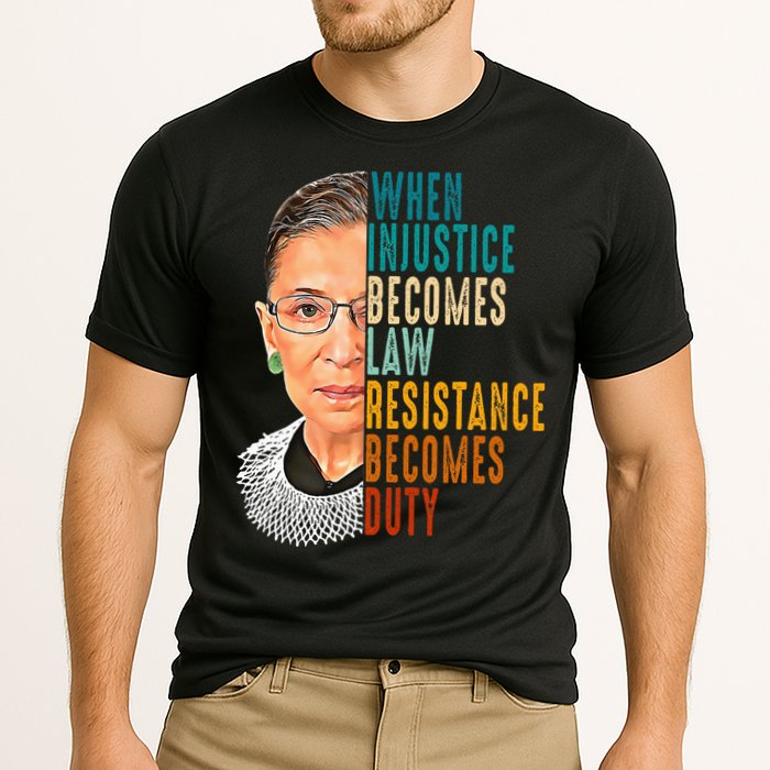 When Injustice Becomes Law Resistance Becomes Duty Cooling Performance Crew T-Shirt