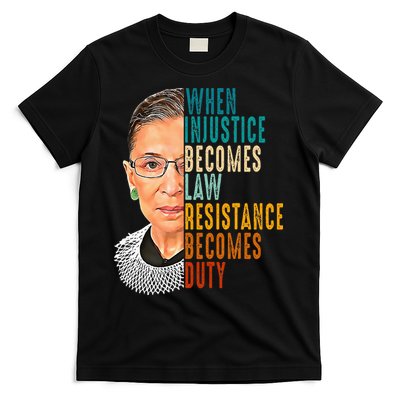 When Injustice Becomes Law Resistance Becomes Duty T-Shirt