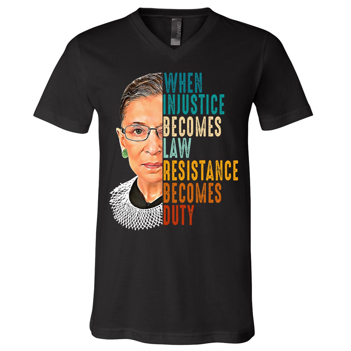 When Injustice Becomes Law Resistance Becomes Duty V-Neck T-Shirt