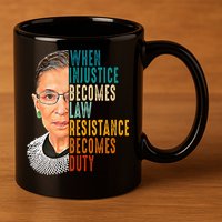 When Injustice Becomes Law Resistance Becomes Duty 11oz C Handle Ceramic Mug