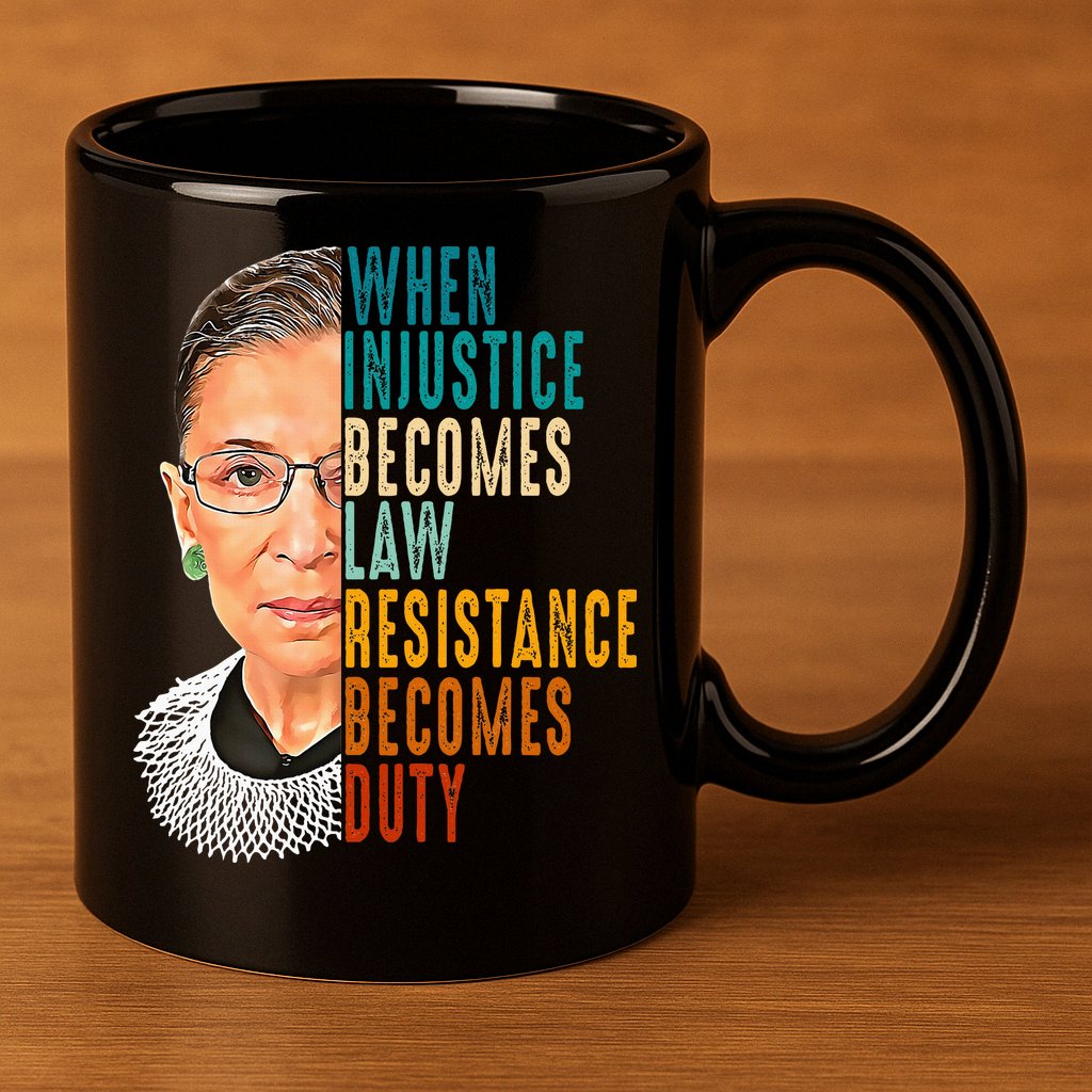 When Injustice Becomes Law Resistance Becomes Duty 11oz C Handle Ceramic Mug