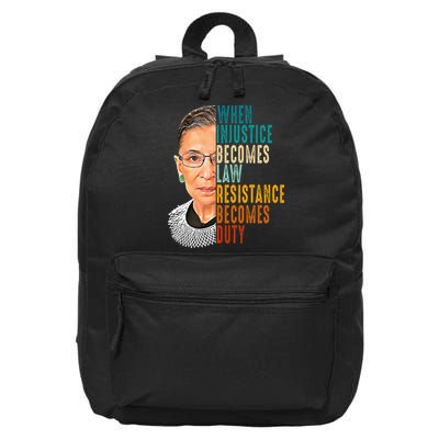 When Injustice Becomes Law Resistance Becomes Duty 16 in Basic Backpack