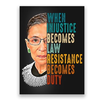 When Injustice Becomes Law Resistance Becomes Duty Poster