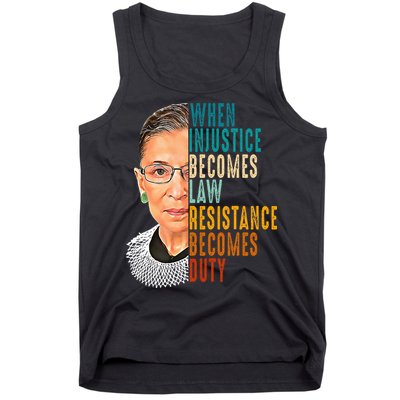 When Injustice Becomes Law Resistance Becomes Duty Tank Top