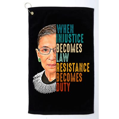 When Injustice Becomes Law Resistance Becomes Duty Golf Towel