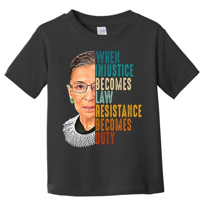 When Injustice Becomes Law Resistance Becomes Duty Toddler T-Shirt
