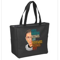When Injustice Becomes Law Resistance Becomes Duty Zip Tote Bag