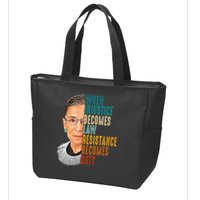 When Injustice Becomes Law Resistance Becomes Duty Zip Tote Bag