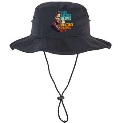 When Injustice Becomes Law Resistance Becomes Duty Rbg Quote Bucket Hat