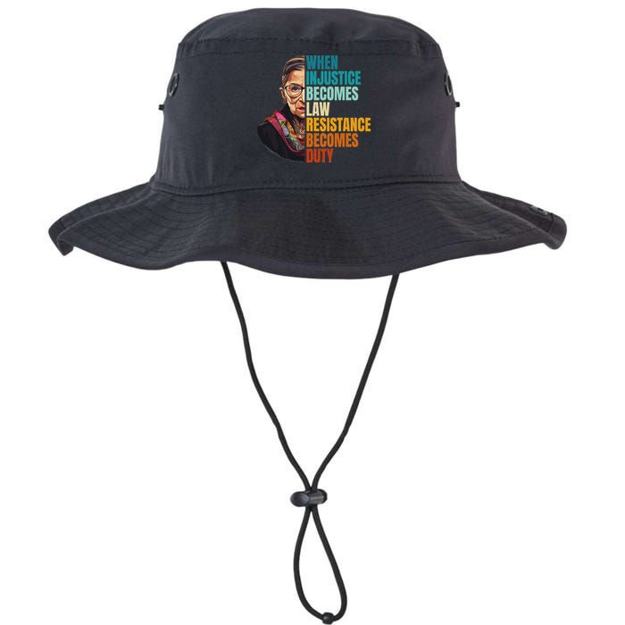 When Injustice Becomes Law Resistance Becomes Duty Rbg Quote Bucket Hat