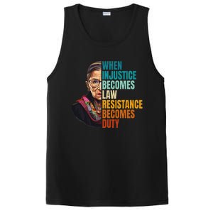 When Injustice Becomes Law Resistance Becomes Duty Rbg Quote PosiCharge Competitor Tank