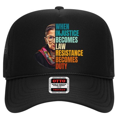 When Injustice Becomes Law Resistance Becomes Duty Rbg Quote Hat