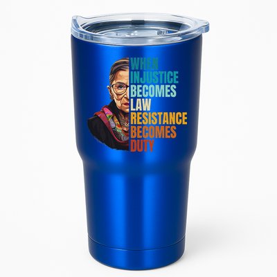 When Injustice Becomes Law Resistance Becomes Duty Rbg Quote Tumbler