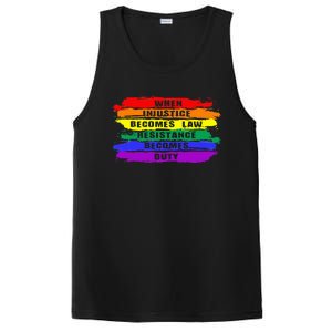 When Injustice Becomes Law Resistance Becomes Duty Lgbtq Gay PosiCharge Competitor Tank