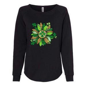 Women's Irish Blessing In Green Sunflower St. Patricks Day Womens California Wash Sweatshirt