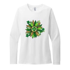 Women's Irish Blessing In Green Sunflower St. Patricks Day Womens CVC Long Sleeve Shirt