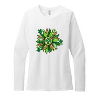 Women's Irish Blessing In Green Sunflower St. Patricks Day Womens CVC Long Sleeve Shirt