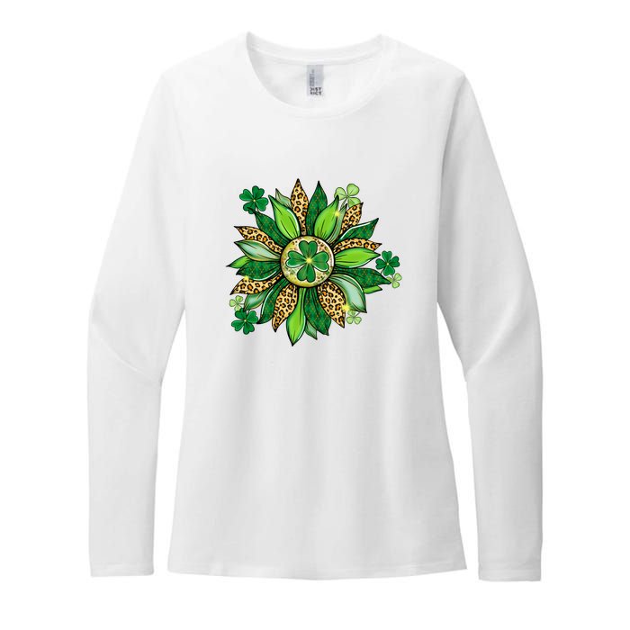 Women's Irish Blessing In Green Sunflower St. Patricks Day Womens CVC Long Sleeve Shirt