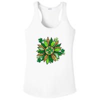 Women's Irish Blessing In Green Sunflower St. Patricks Day Ladies PosiCharge Competitor Racerback Tank