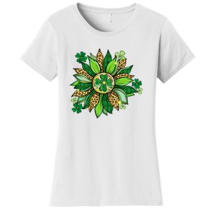 Women's Irish Blessing In Green Sunflower St. Patricks Day Women's T-Shirt