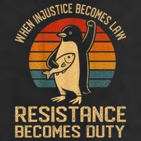 When Injustice Becomes Law Resistance Becomes Duty Penguin 7 Panel Mesh Trucker Snapback Hat
