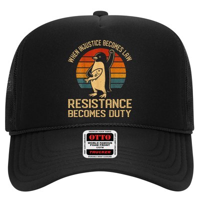 When Injustice Becomes Law Resistance Becomes Duty Penguin Hat