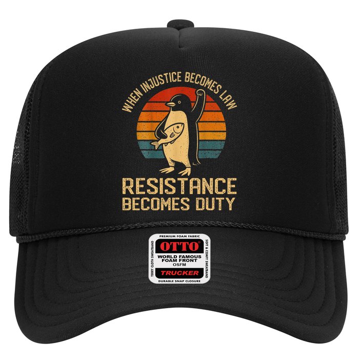 When Injustice Becomes Law Resistance Becomes Duty Penguin Hat