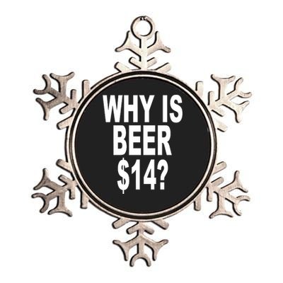 Why Is Beer $14 Metallic Star Ornament