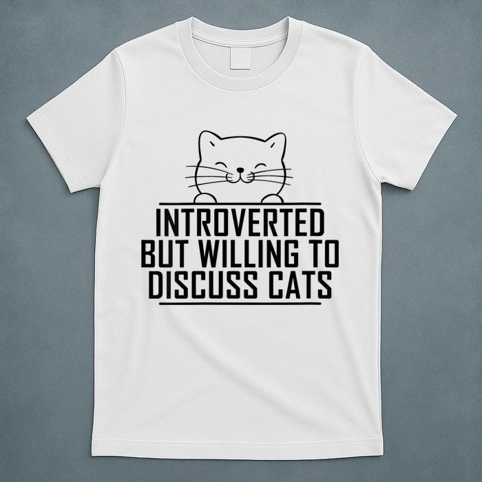 Womens Introverted But Willing To Discuss Cats Vintage Introvert T-Shirt