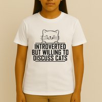 Womens Introverted But Willing To Discuss Cats Vintage Introvert T-Shirt