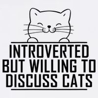 Womens Introverted But Willing To Discuss Cats Vintage Introvert T-Shirt