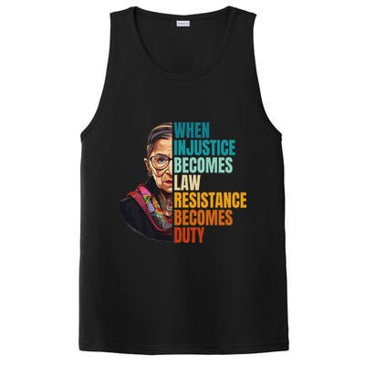 When Injustice Becomes Law Resistance Becomes Duty Rbg Quote PosiCharge Competitor Tank