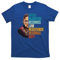 When Injustice Becomes Law Resistance Becomes Duty Rbg Quote T-Shirt