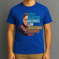 When Injustice Becomes Law Resistance Becomes Duty Rbg Quote T-Shirt