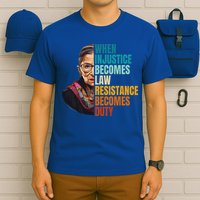 When Injustice Becomes Law Resistance Becomes Duty Rbg Quote T-Shirt