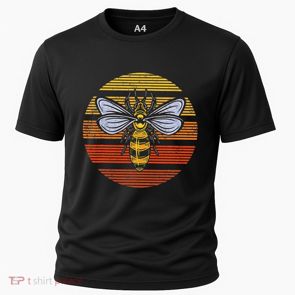 Wasp Insect Bird Lover Gift Vintage Retro Wasp Performance Shirt