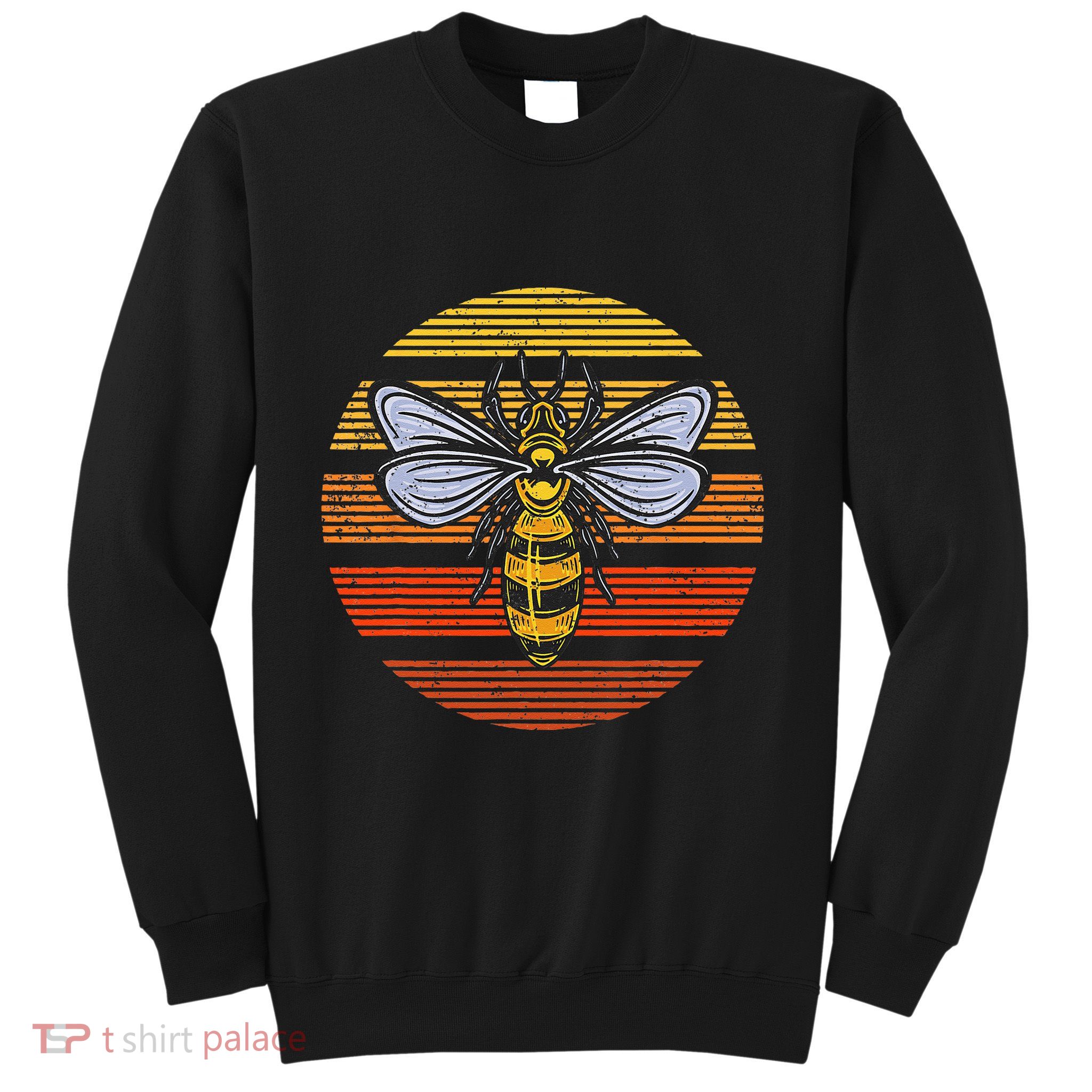 Wasp Insect Bird Lover Gift Vintage Retro Wasp Sweatshirt