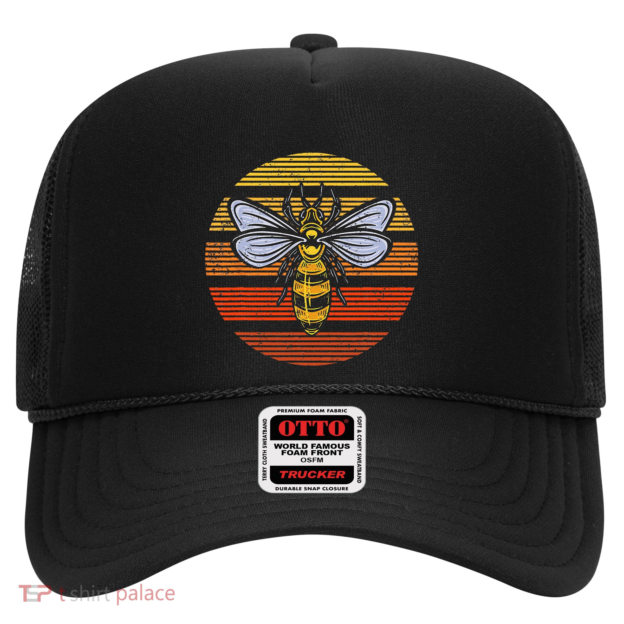 Wasp Insect Bird Lover Gift Vintage Retro Wasp Trucker Hat