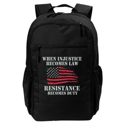 When Injustice Becomes Law Resistance Becomes Duty Daily Commute Backpack