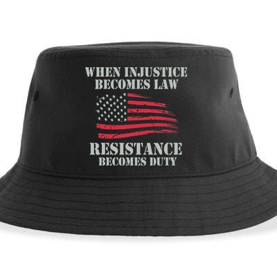 When Injustice Becomes Law Resistance Becomes Duty Sustainable Bucket Hat