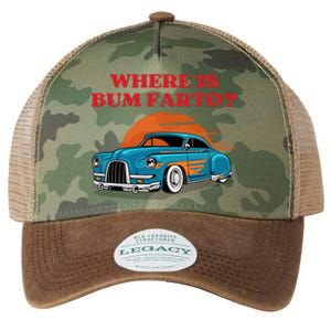 Where Is Bum Farto Funny Legacy Tie Dye Trucker Hat