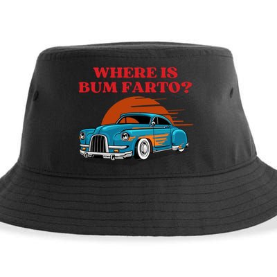 Where Is Bum Farto Funny Sustainable Bucket Hat
