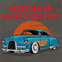 Where Is Bum Farto Funny Cotton Canvas Backpack